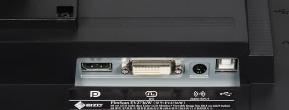 ЖК-монитор Eizo FlexScan EV2736W, разъемы ЖК-монитор Eizo FlexScan EV2736W, разъемы