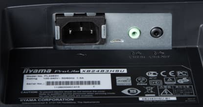ЖК-монитор iiyama XB2483HSU, разъемы ЖК-монитор iiyama XB2483HSU, разъемы