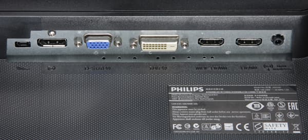 ЖК-монитор Philips 242G5, разъемы ЖК-монитор Philips 242G5, разъемы