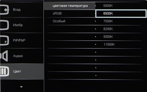 ЖК-монитор Philips 288P6L, меню установок ЖК-монитор Philips 288P6L, меню установок