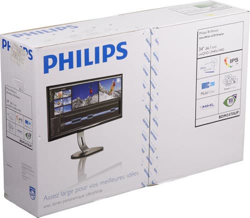 ЖК-монитор Philips BDM3470UP, коробка ЖК-монитор Philips BDM3470UP, коробка