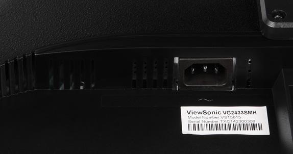ЖК-монитор ViewSonic VG2433Smh, разъемы ЖК-монитор ViewSonic VG2433Smh, разъемы