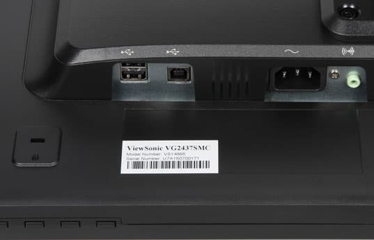 ЖК-монитор ViewSonic VG2437Smc, разъемы ЖК-монитор ViewSonic VG2437Smc, разъемы