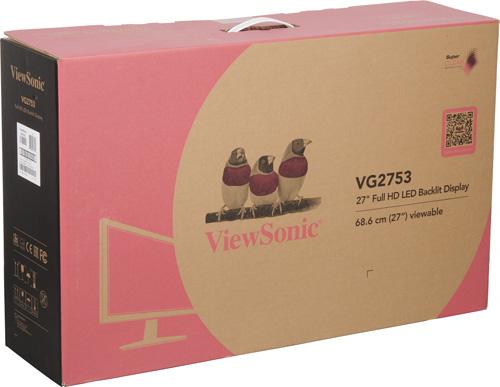 ЖК-монитор ViewSonic VG2753, коробка ЖК-монитор ViewSonic VG2753, коробка