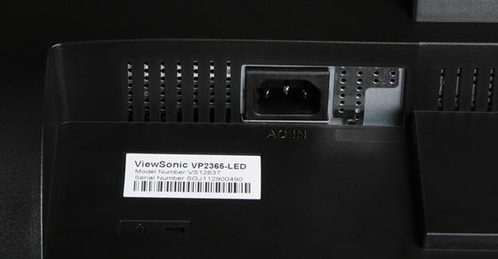 ЖК-монитор ViewSonic VP2365-LED, разъемы ЖК-монитор ViewSonic VP2365-LED, разъемы