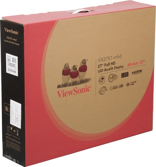ЖК-монитор ViewSonic VX2757-mhd, коробка ЖК-монитор ViewSonic VX2757-mhd, коробка