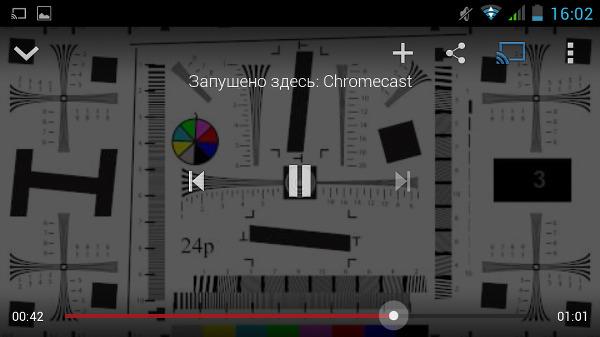YouTube на медиаадаптере Google Chromecast