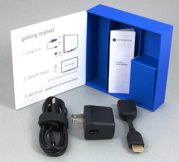 Комплект поставки Google Chromecast