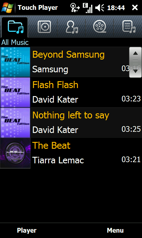 Touch Player — Music