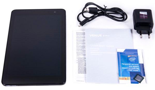 Комплектация планшета Dell Venue 8 Pro