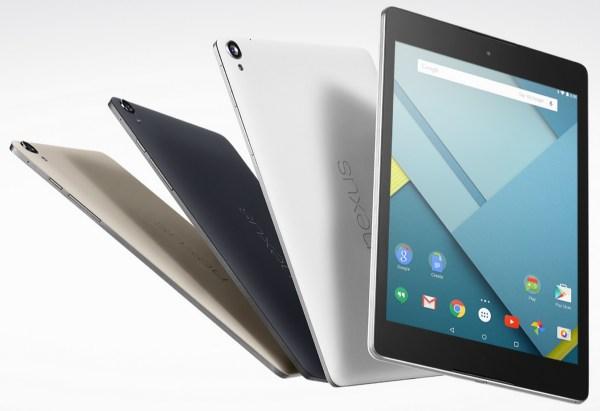 Дизайн планшета Google Nexus 9