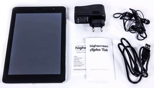 Комплектация планшета Highscreen Alpha Tab