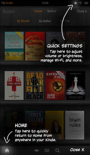 Скриншот Kindle Fire