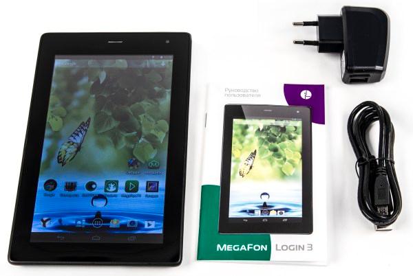 Коробка планшета Megafon Login 3