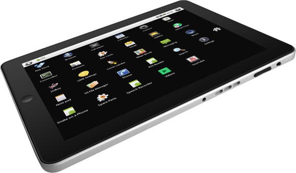 Вид сбоку планшета MIReader M10