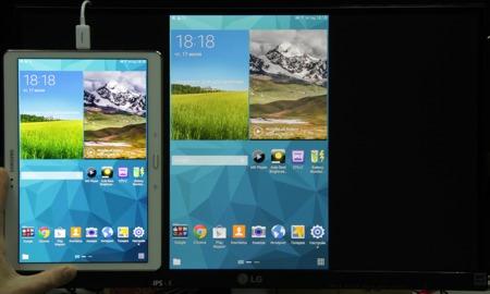 Обзор планшета Samsung Galaxy Tab S 10.5. MHL — вывод на монитор