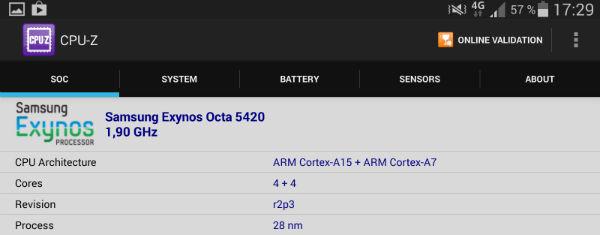 Скриншот Samsung Galaxy Tab S 8.4