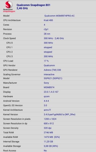 Функциональность планшета Sony Xperia Z3 Tablet Compact