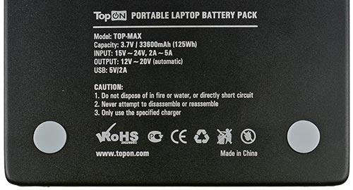 Универсальная внешняя батарея Top-Max