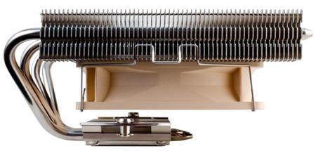 Низкопрофильный процессорный охладитель Noctua NH-L12 можно использовать с одним или двумя вентиляторами