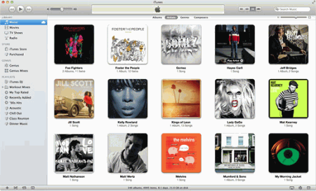 Интерфейс iTunes