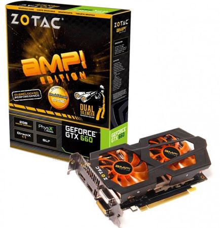 ZOTAC оснастит 3D-карту GeForce GTX 660 AMP! кулером с двумя тепловыми трубками