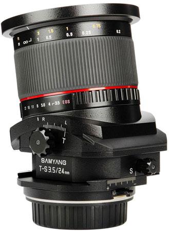 Объектив с коррекцией перспективы Samyang T-S 24mm 1:3.5 ED AS UMC будет показан на Photokina 