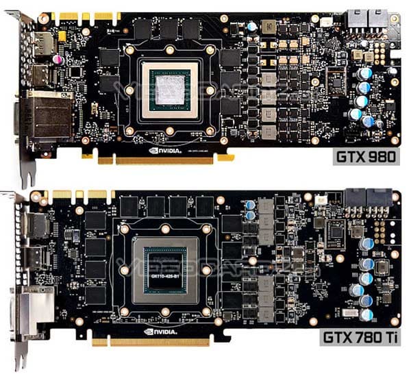 Дополнительное питание GeForce GTX 980 получает по двум шестиконтактным разъемам