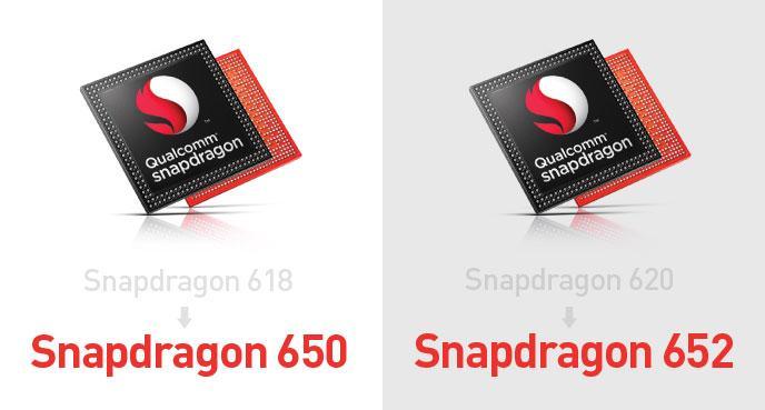Новые SoC Snapdragon 652 и 650 представляют собой переименованные Snapdragon 620 и 618