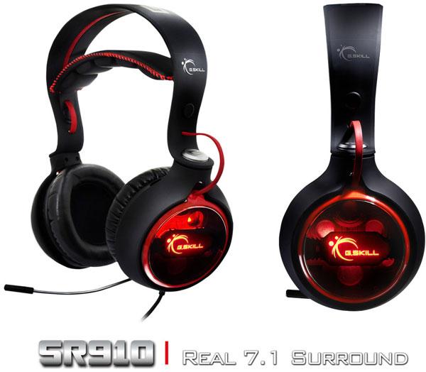 Гарнитуры G.Skill Ripjaws SR910 и SV710 7.1 оснащены микрофонами с функцией шумоподавления