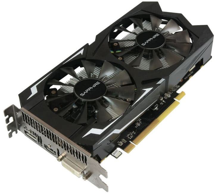 Системы охлаждения 3D-карт Nitro Radeon RX 460 с 2 м 4 ГБ памяти имеют по два вентилятора