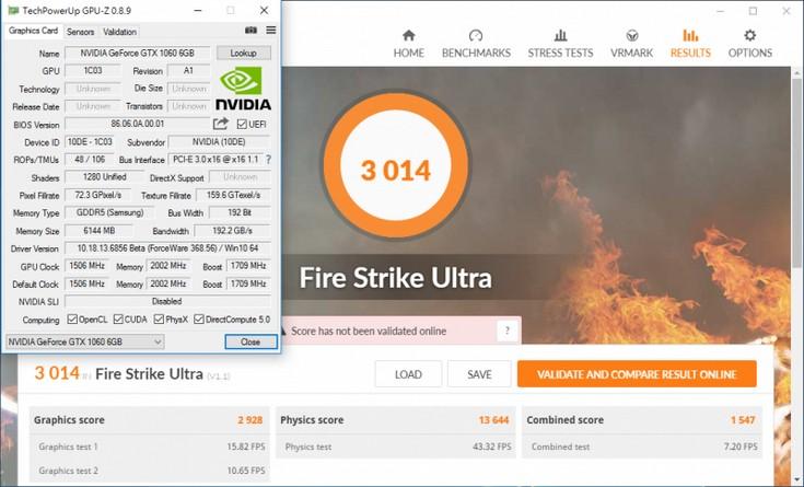 Видеокарта GeForce GTX 1060 немного опережает основного конкурента