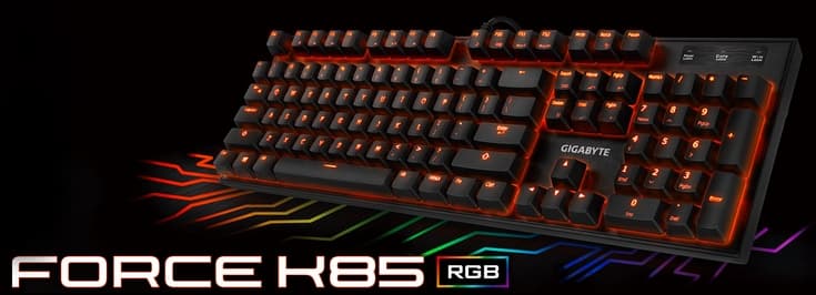 Gigabyte представила клавиатуру Force K85