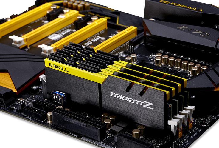 G.Skill предлагает пять новых вариантов цветового оформления модулей памяти Trident Z DDR4