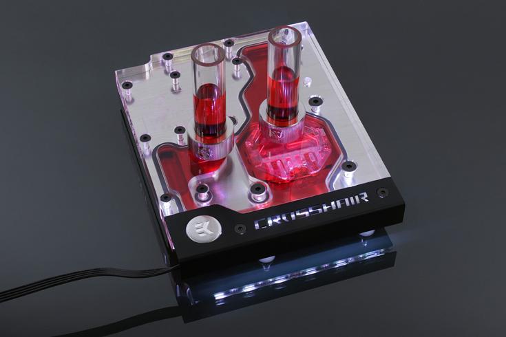 Одной из особенностей EK-FB Asus C6H RGB Monoblock является комплектация планкой с четырьмя светодиодами