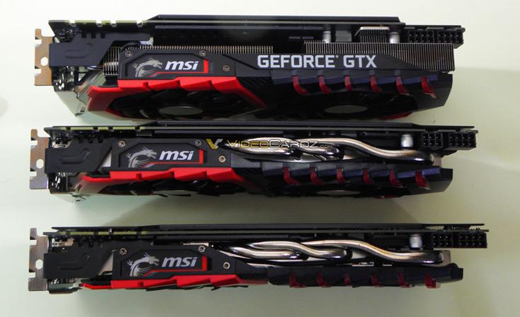Конструкция системы охлаждения 3D-карты MSI GeForce GTX 1080 Gaming X Plus включает два вентилятора
