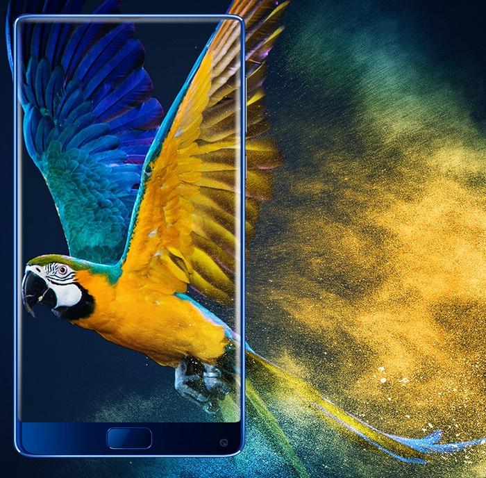 Экран смартфона Elephone S8 занимает 92,4% площади лицевой панели