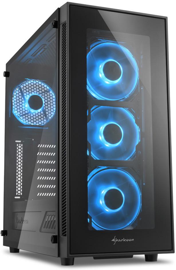Корпус Sharkoon TG5 рассчитан на системные платы типоразмера ATX