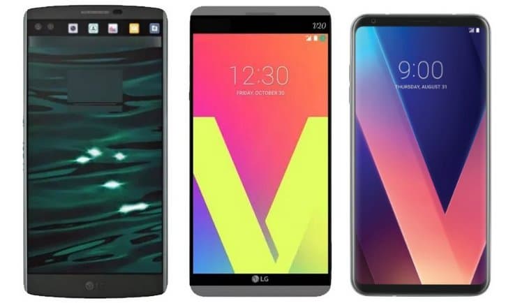 Опубликованы официальные изображения смартфона LG V30 и сравнение с предшественниками