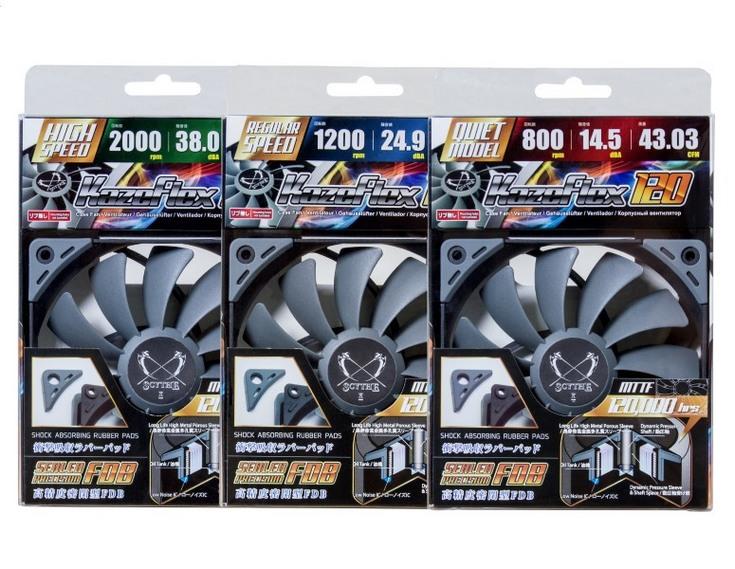 Вентиляторы Scythe Kaze Flex 120 оценены в 8 евро