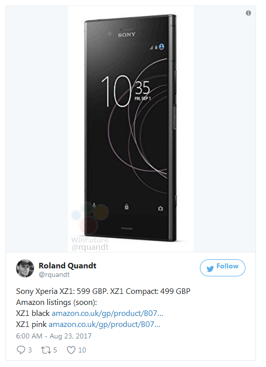 Анонс новых смартфонов Sony ожидается 31 августа