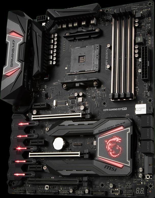 Платы MSI X370 Gaming M7 ACK и B350 Tomahawk Plus рассчитаны на процессоры AMD в исполнении AM4