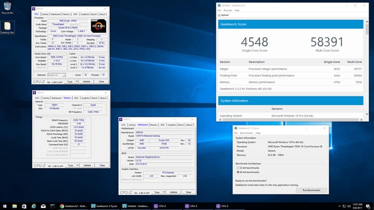 Процессор AMD Ryzen Threadripper 1950X разогнали до 4,1 ГГц