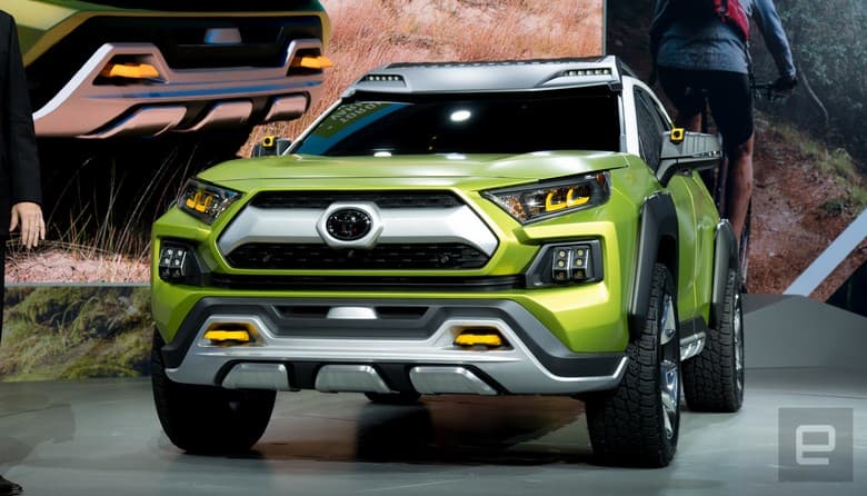 Концепт автомобиля Toyota FT-AC оснащается съёмными противотуманками