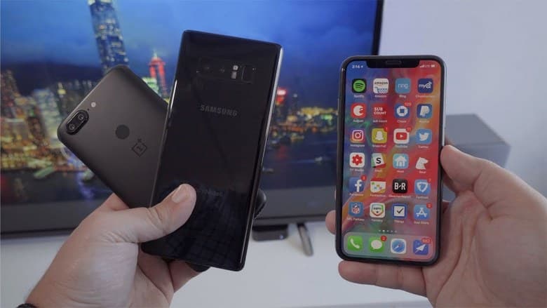 У OnePlus 5T сканер лица работает быстрее, чем у iPhone X
