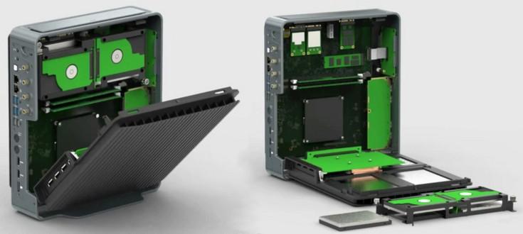 Compulab Airtop вмещает карту GTX 1060 и не имеет ни единого вентилятора