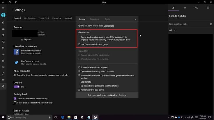 Game Mode в Windows 10 уже можно опробовать
