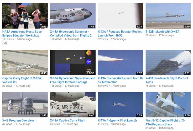 NASA публикует на YouTube архивные пленки