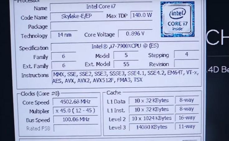 Intel Core i9-7900X показал, на что способен в разгоне