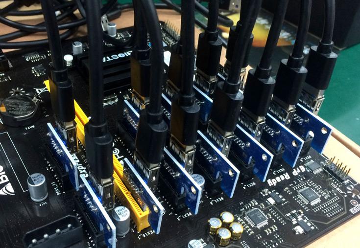 Системная плата Biostar TB250-BTC PRO с 12 слотами PCIe ориентирована на добытчиков криптовалют